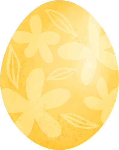 Easter Egg Watercolor Cutout