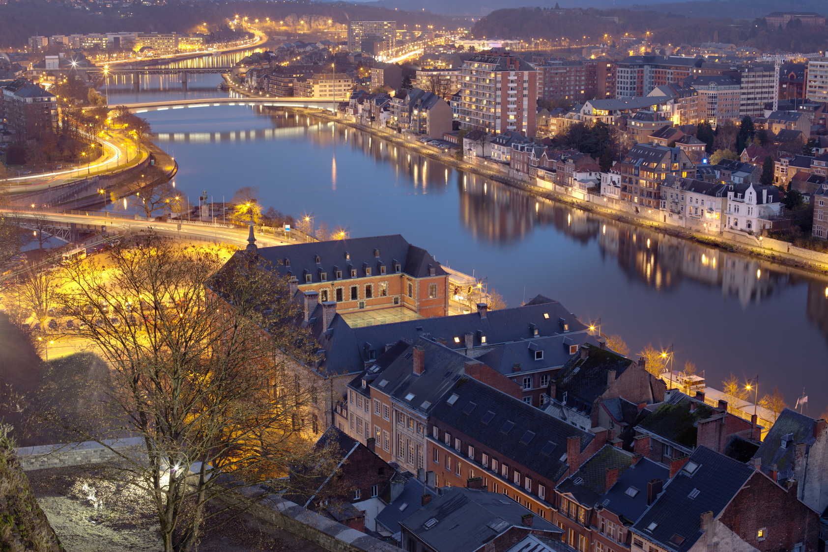 Namur at night